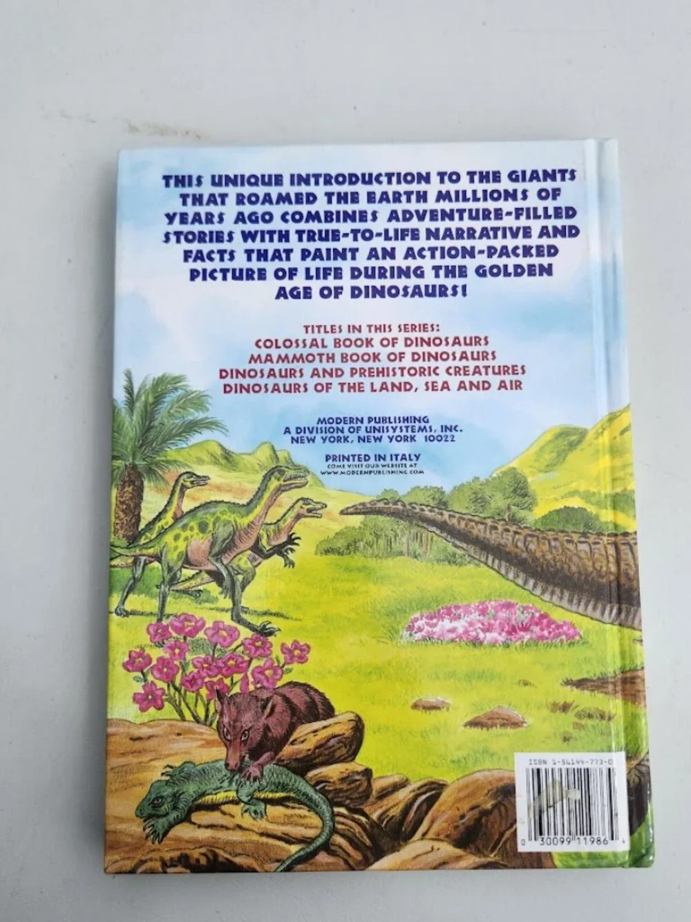 Vintage Dinosaurs And Prehistoric Creatures Education Learning Hardcover Book 97